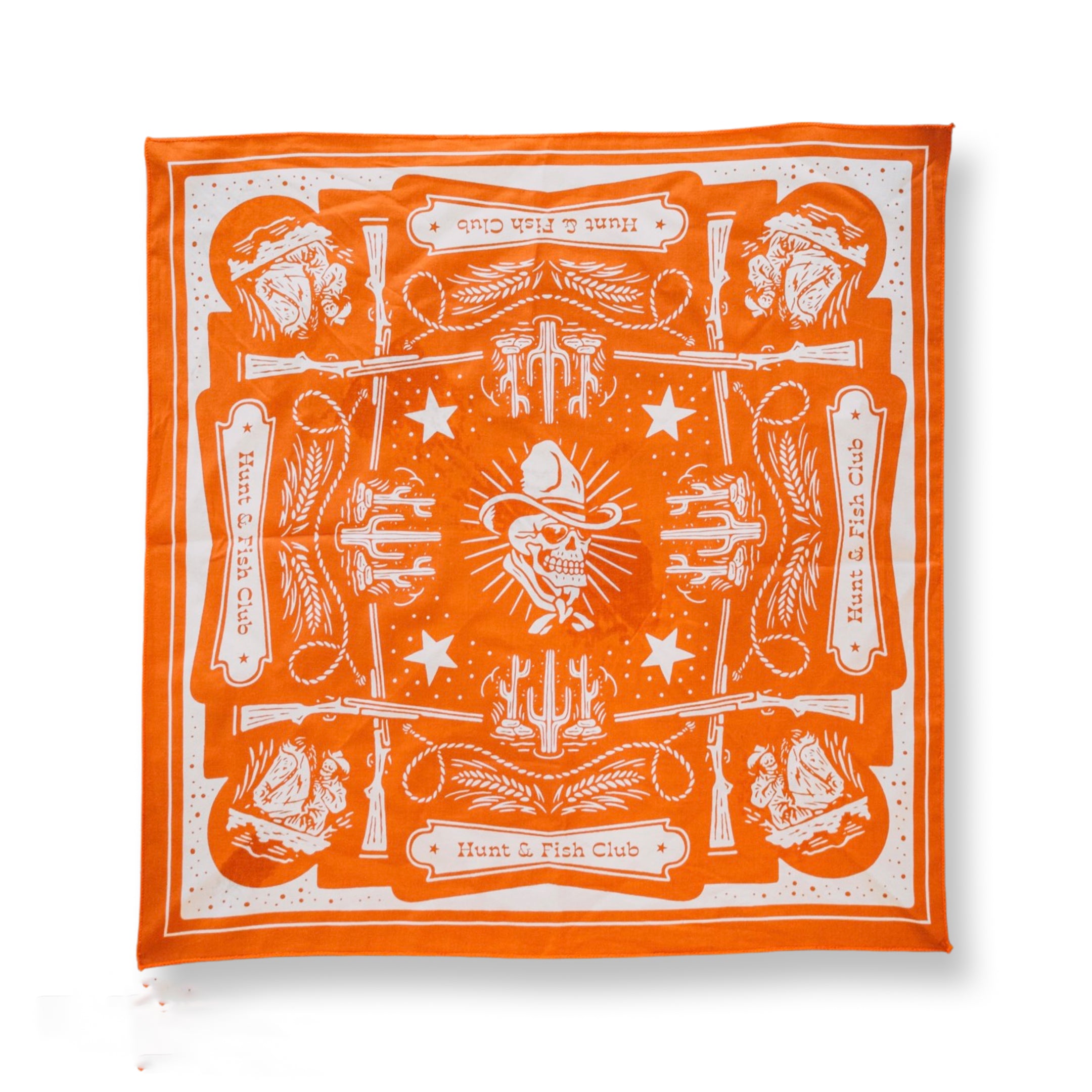 Burnt Orange Western Bandana
