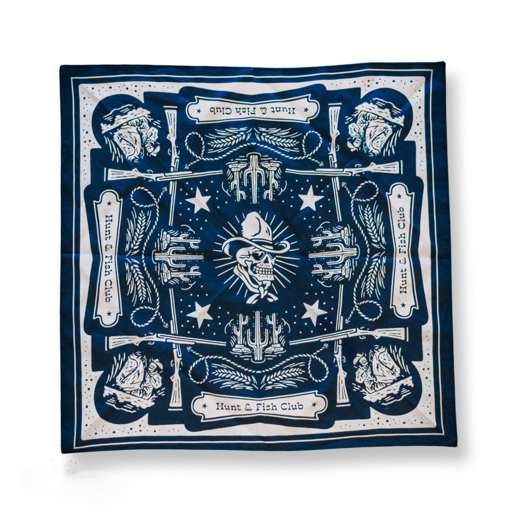 Navy Western Bandana