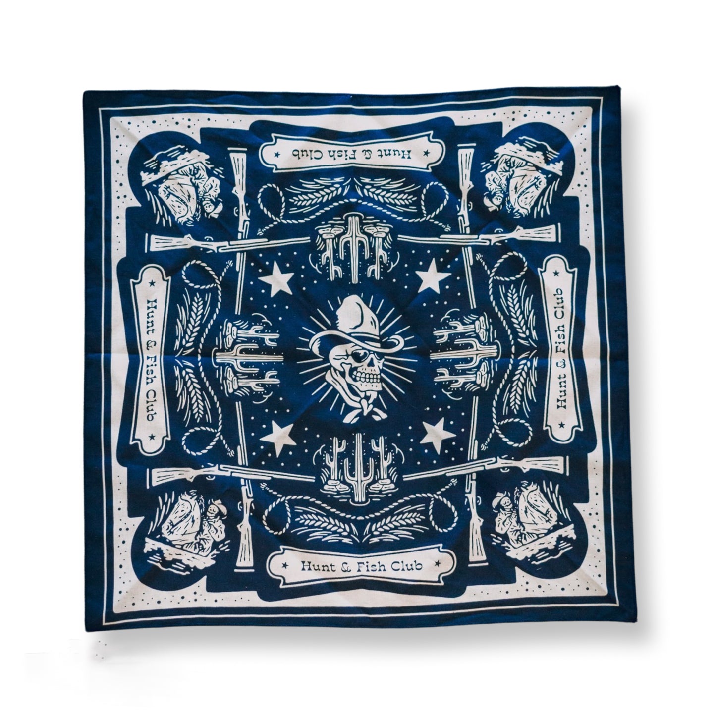 Navy Western Bandana